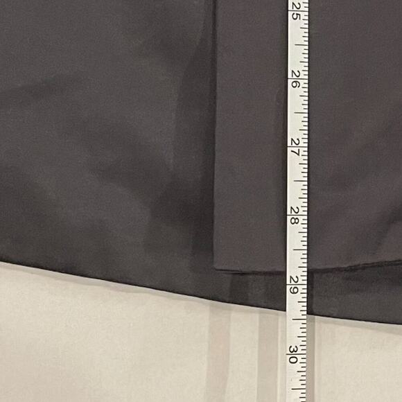 Chico's Satiny Wrap/Tie Open Blazer, Charcoal Gray, Cuffed Sleeves, Size M - Picture 12 of 12